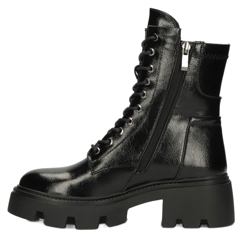 Dámské lesklé izolované boty Filippo DBT4095 Black černý 2