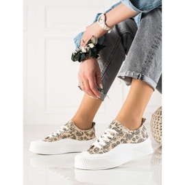 Seastar Módní design tenisky béžový černý 1