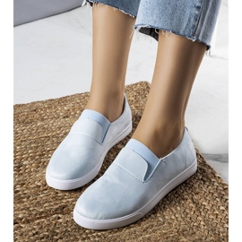 PA1 Modré eko-semišové tenisky od Jamal modrý 1