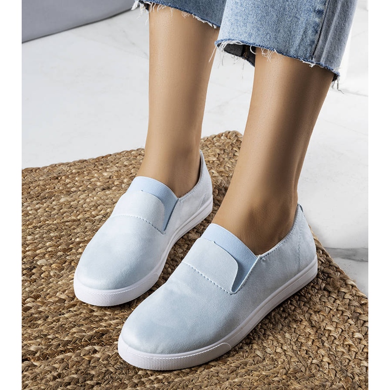 PA1 Modré eko-semišové tenisky od Jamal modrý 1