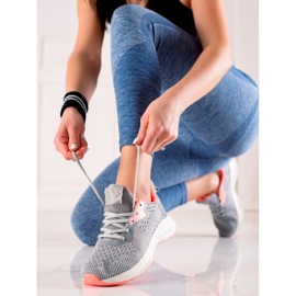 TRENDI Svázané sportovní boty šedá 1