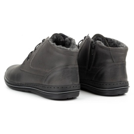 Polbut 339 šedých pánských zimních bot šedá 4