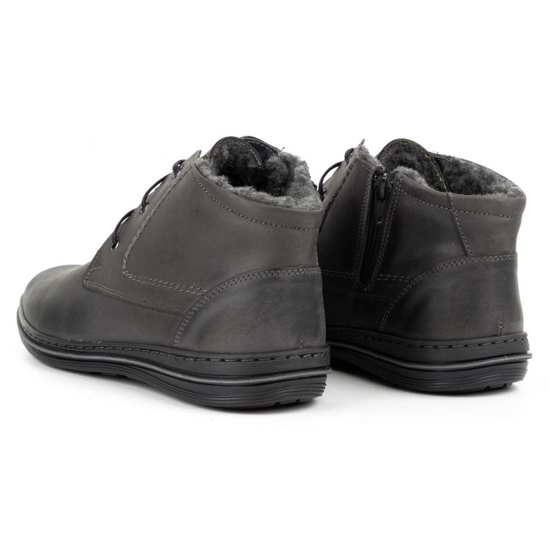 Polbut 339 šedých pánských zimních bot šedá 4