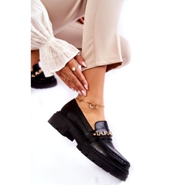 Kožené mokasíny Letters La.Fi 210001B-PU Černá 4