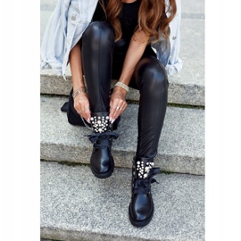 PA1 Dámské kozačky s teplou stuhou Skoll černá 5