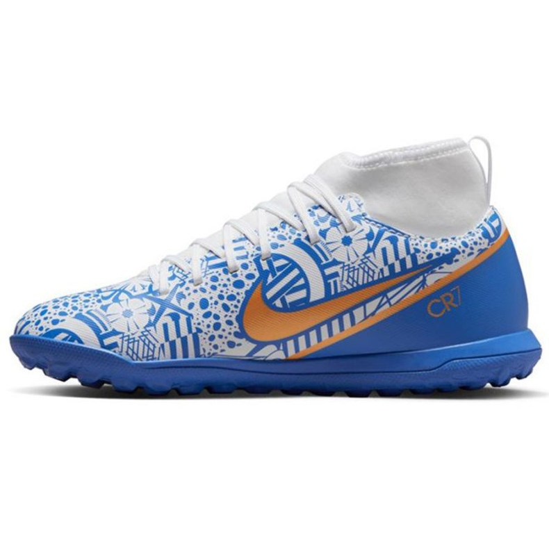 Kopačky Nike Zoom Mercurial Superfly 9 CR7 Tf Jr DQ5330 182 vícebarevný modrý 1