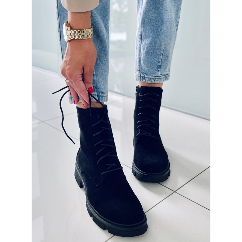 PA1 Šněrovací pracovnice Zoe Black černá 2