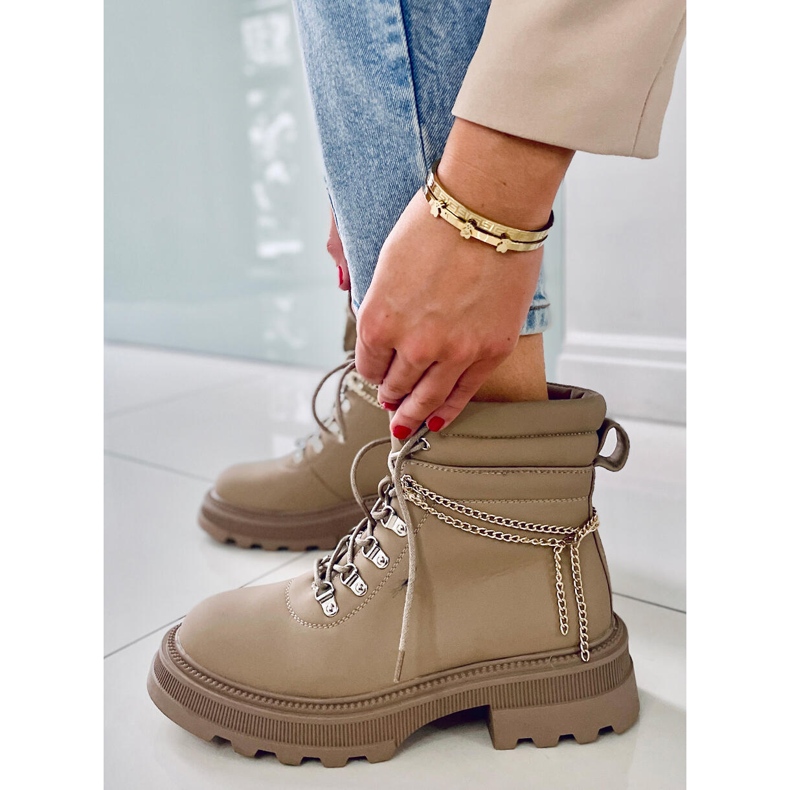 PA1 Boty Hudson Apricot Trapper béžový 1