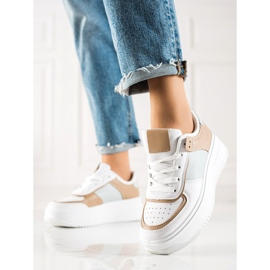 TRENDI Módní Tenisky Na široké Platformě vícebarevný 2