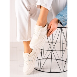 TRENDI Sportovní tenisky na platformě béžový 2