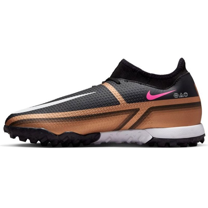 Kopačky Nike Phantom GT2 Academy Qatar Dynamic Fit Tf M DR5966 810 hnědá, černá černý 1