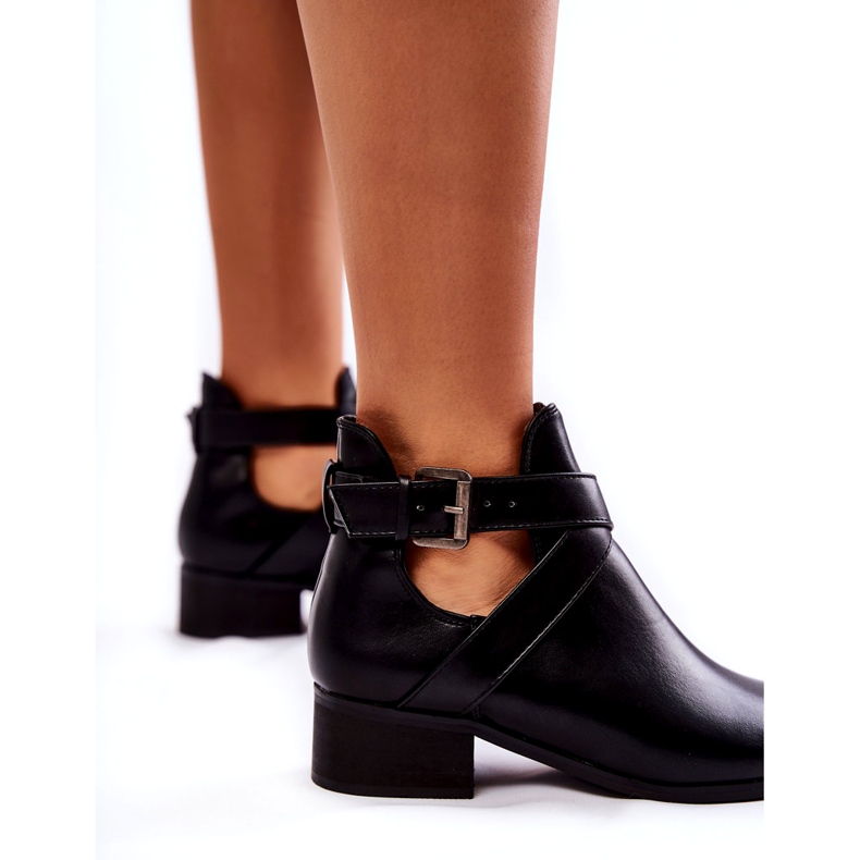 PG1 Dámské kotníkové boty s výřezy Black Mandy černá 3 PG1 Dámské kotníkové boty s výřezy Black Mandy černá 3