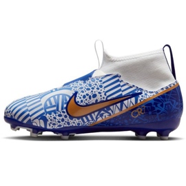 Kopačky Nike Zoom Mercurial Superfly 9 Academy CR7 FG/MG Jr DQ5324 182 modrý modrý 1