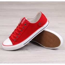 Červené pánské nízké tenisky Big Star DD174274 červený 1