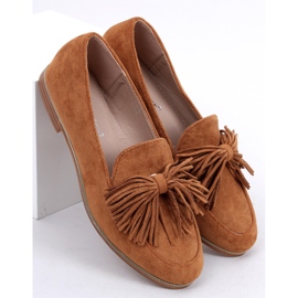 BM Dámské mokasíny s třásněmi velbloud T357P Camel hnědý 5