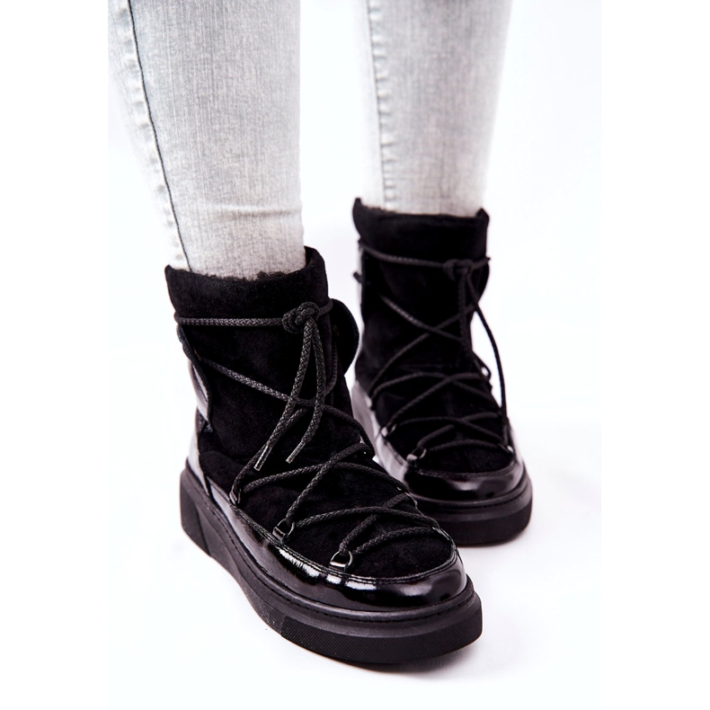 FILIPCZYK Izolované semišové boty Snow Boots černý 3