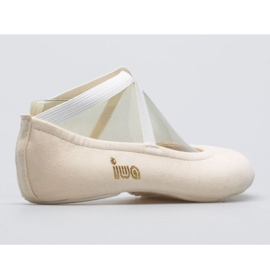 Gymnastické baletní boty Iwa 302 krémové bílý 4