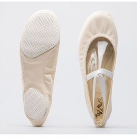 Gymnastické baletní boty Iwa 302 krémové bílý 5