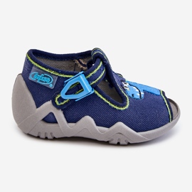 BEFADO S.A. Dětské Sandály Pantofle Befado Dinosaur 217P116 Navy Blue námořnická modř 2