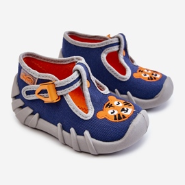 BEFADO S.A. Boty Pantofle Befado Tiger 110P462 Navy námořnická modrá 1