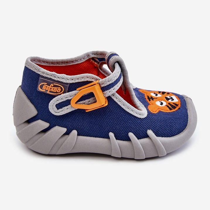 BEFADO S.A. Boty Pantofle Befado Tiger 110P462 Navy námořnická modrá 2