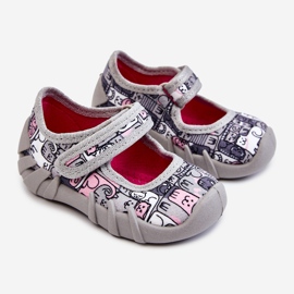 BEFADO S.A. Pantofle Balerina Befado Kotki 109P261 šedé šedá 2