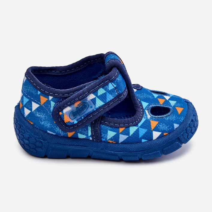 BEFADO S.A. Boty Pantofle Befado Triangles 533P023 Modré modrý 2