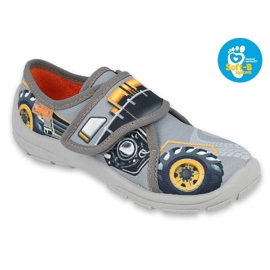Dětské boty Befado 009X015 černá šedá žlutá 4