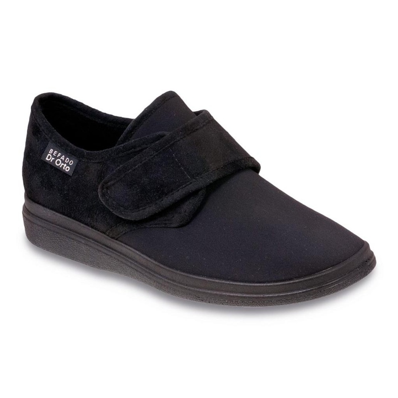 Dr.orto Befado Men's Stippers PU na suchým zipu 036M006 černý 1