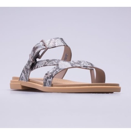 Sandál Crocs Tulum Toe Post W 206108-15W béžový hnědý 1