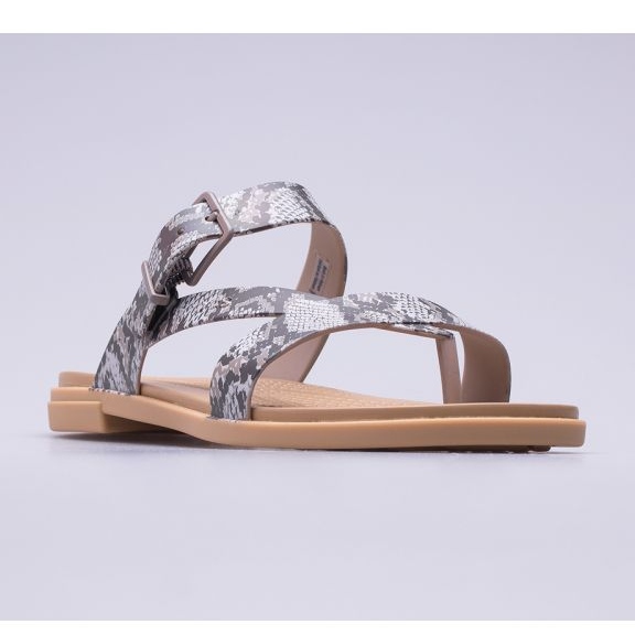 Sandál Crocs Tulum Toe Post W 206108-15W béžový hnědý 1
