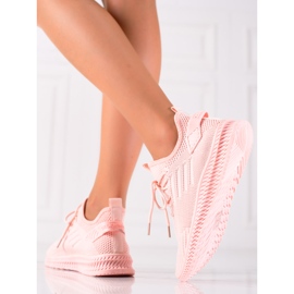 Sweet Shoes Růžové textilní sportovní boty růžový 1