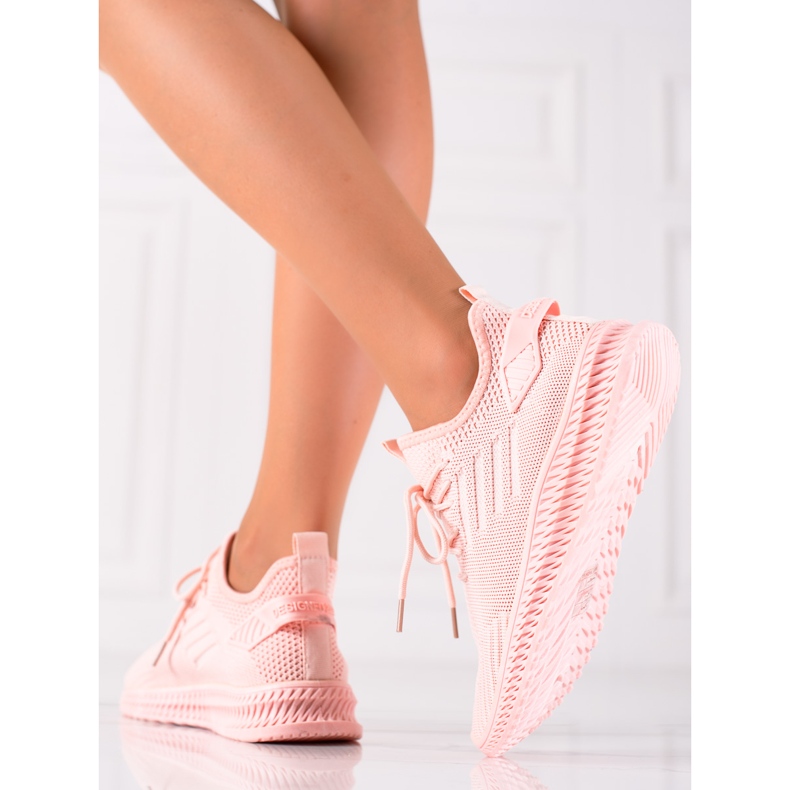 Sweet Shoes Růžové textilní sportovní boty růžový 1