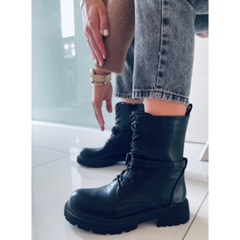 BM Šněrovací kozačky Barkley Black černý 2