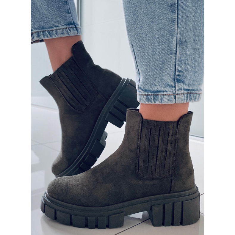 PA1 Leigh Green dámské boty Jodhpur khaki zelený 1