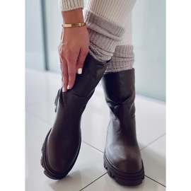 PA1 Kozačky s rovným svrškem Bunton Army Green hnědý khaki 2 PA1 Kozačky s rovným svrškem Bunton Army Green hnědý khaki 2