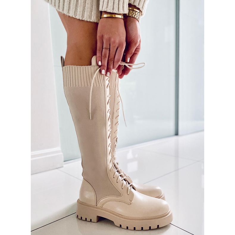 PA1 Pracovní boty s elastickým svrškem Barton Beige béžový 1