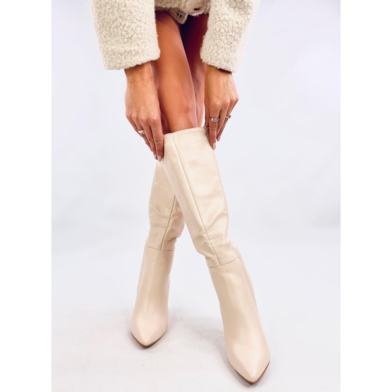 Klasické vysoké podpatky Tiffany Beige béžový 1