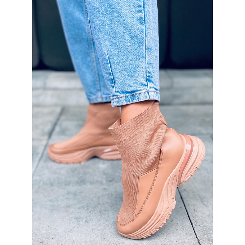 PA1 Goko Camel ponožky ponožky béžový 1