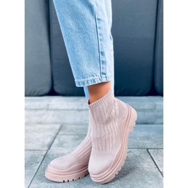 PA1 Silva NUDE + NUDE kotníkové ponožky béžový růžový 1