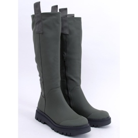 PA1 Dámské jezdecké boty Gibbs Army Green zelený 2