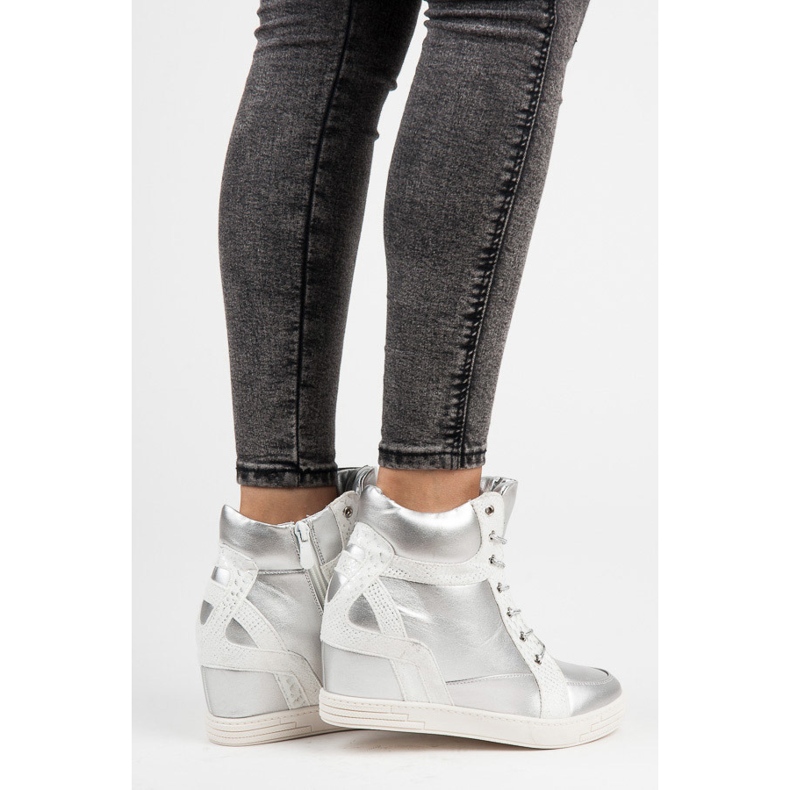 Vinceza Zavázané kotníkové boty šedá 2