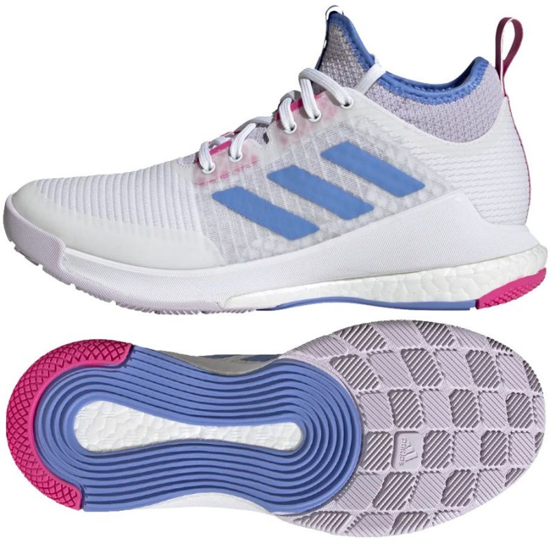 Volejbalové boty adidas CrazyFlight Mid M HQ3489 bílý bílý 1