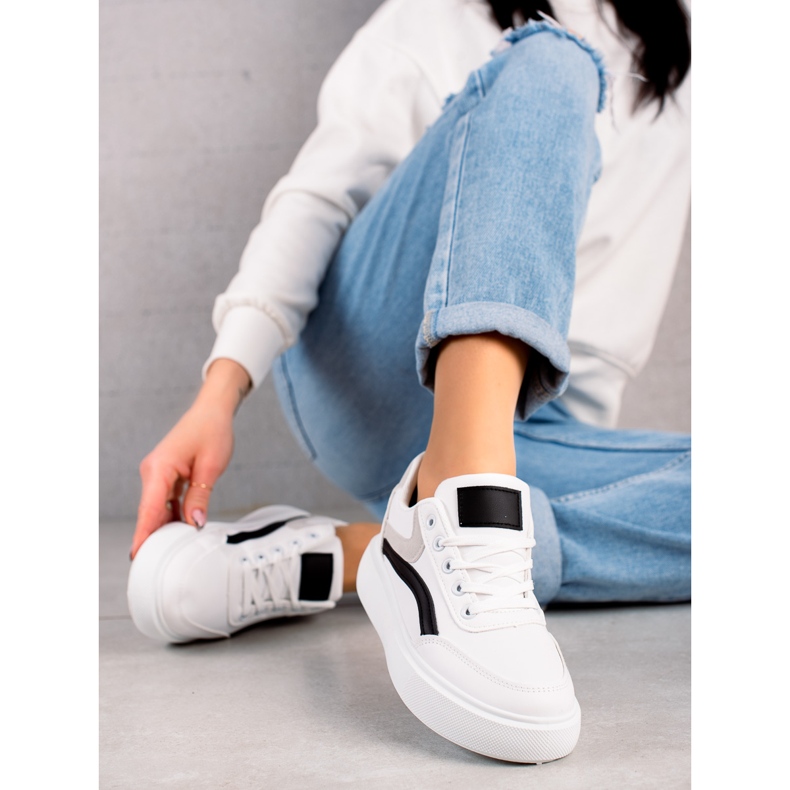 Weide Ležérní Boty Na Platformě bílý 2