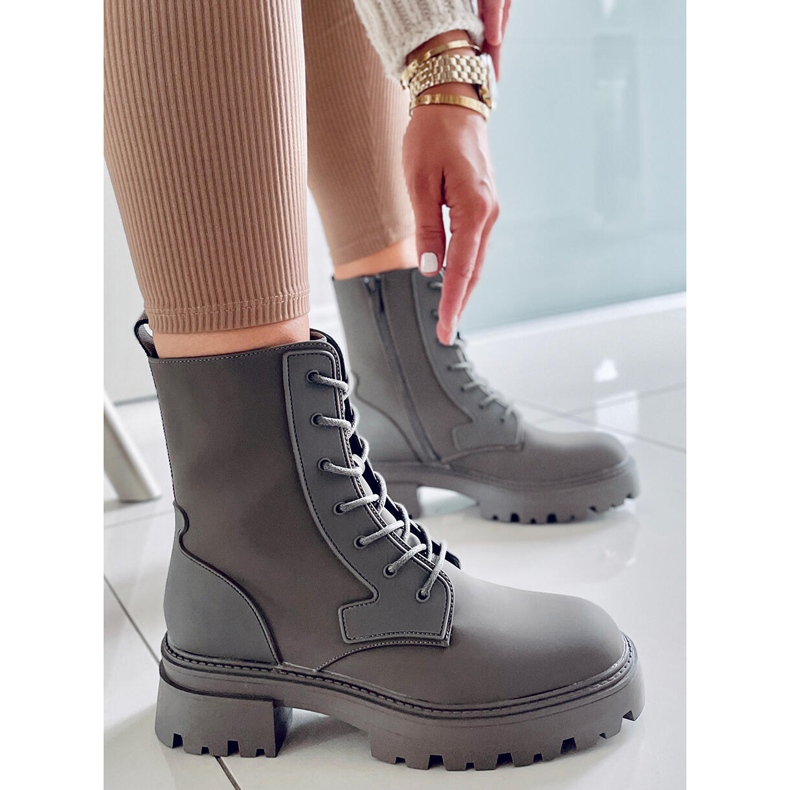 PA1 Šněrovací kozačky Tamar Green zelená 2