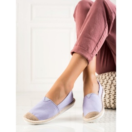 DK Módní fialové espadrilky fialový 1