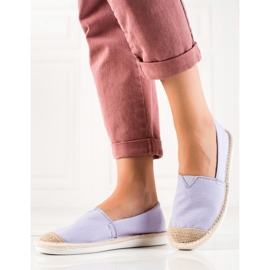 DK Módní fialové espadrilky fialová 2