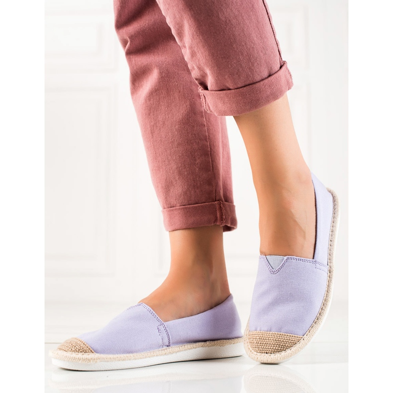 DK Módní fialové espadrilky fialová 2