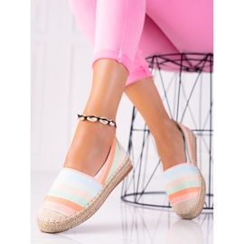 SHELOVET Barevné espadrilky růžový vícebarevný 2 SHELOVET Barevné espadrilky růžový vícebarevný 2