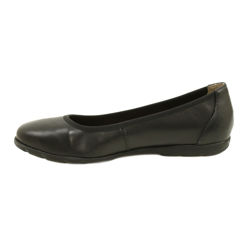 Pohodlné kožené balerínky Caprice 22150-20 022 Black nappa černý 2